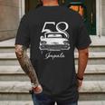 1958 Impala Grill View With Year And Model Mens Back Print T-shirt Gifts for Men