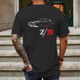 1969 Camaro Z28 Vintage T-Shirts Mens Back Print T-shirt Gifts for Men