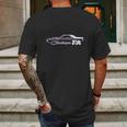 1970 Dodge Challenger Ta Classic Outline Design Mens Back Print T-shirt Gifts for Men