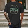 20 Years Old Bday Legendary Since 2002 - Vintage 20Th Birthday Mens Back Print T-shirt Gifts for Men