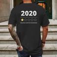 2020 Review Very Bad Would Not Recommend Gift 1 Star Rating Mens Back Print T-shirt Gifts for Men