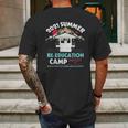 2021 Summer Re Education Camp Department Homeland Security Mens Back Print T-shirt Gifts for Men