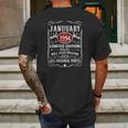 27Th Birthday Gifts 27 Years Old Born In January 1994 Ver2 Mens Back Print T-shirt Gifts for Men