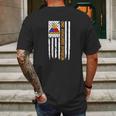 2Nd Armored Division American Flag Tshirt Mens Back Print T-shirt Gifts for Men