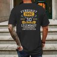 30Th Birthday Gift 30 Years Old Awesome Since February 1992 Ver2 Mens Back Print T-shirt Gifts for Men