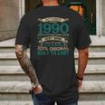 31St Birthday October 1990 Limited Edition Gift 31 Years Old Mens Back Print T-shirt Gifts for Men