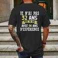 32 Years Birthday Gift For Humour Je Nai Pas 32 Mens Back Print T-shirt Gifts for Men