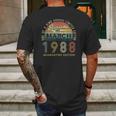 33 Years Old Vintage March 1988 33Rd Birthday Awesome Mens Back Print T-shirt Gifts for Men