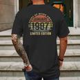 35Th Birthday Gift Men Vintage January 1987 35 Years Old Mens Back Print T-shirt Gifts for Men