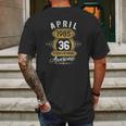 36 Years Old Retro April 1985 Limited Edition 36Th Birthday Mens Back Print T-shirt Gifts for Men