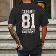 41St Birthday Gift 41 Years Vintage Awesome Since 1981 Mens Back Print T-shirt Gifts for Men