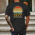 44 Years Old Bday Awesome Since 1977 - Vintage 44Th Birthday Mens Back Print T-shirt Gifts for Men