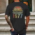 44 Years Old Gifts Vintage December 1977 44Th Birthday Gift Mens Back Print T-shirt Gifts for Men