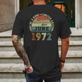 49 Years Old Birthday Awesome Since June 1972 49Th Birthday Mens Back Print T-shirt Gifts for Men