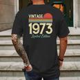 49 Years Old Vintage 1973 Classic Happy 49Th Birthday Mens Back Print T-shirt Gifts for Men