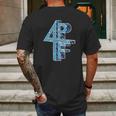 4Pf Four Pockets Full Blue Mens Back Print T-shirt Gifts for Men