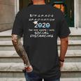 8Th Grade Graduation 2020 Social Distancing Mens Back Print T-shirt Gifts for Men