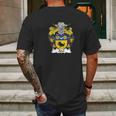 Abel Coat Of Arms Family Crest Mens Back Print T-shirt Gifts for Men