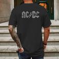 Acdc Song Title Word Art Mens Back Print T-shirt Gifts for Men