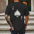 Ace Of Spades Blackjack Cards Poker Mens Back Print T-shirt Gifts for Men