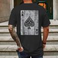 Ace Of Spades Card Gambling Poker Vintage Graphic Mens Back Print T-shirt Gifts for Men