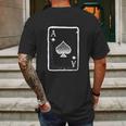 Ace Of Spades Poker Playing Card Halloween Costume Mens Back Print T-shirt Gifts for Men