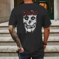 Ae Designs Misfits Splatter Skull Mens Back Print T-shirt Gifts for Men