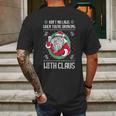 Aint No Laws When Youre Drinking With Claus Mens Back Print T-shirt Gifts for Men