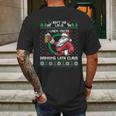 Aint No Laws When Youre Drinking With Claus Funny Mens Back Print T-shirt Gifts for Men