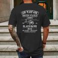 Air Warfare United States Army Black Hawk Mens Back Print T-shirt Gifts for Men