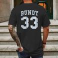 Al Bundy 33 Blue Mens Back Print T-shirt Gifts for Men