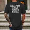 Alfred Graphic Design Printed Casual Daily Basic Mens Back Print T-shirt Gifts for Men