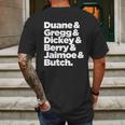 Allman Brothers White Mens Back Print T-shirt Gifts for Men