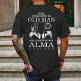 Alma College Mens Back Print T-shirt Gifts for Men