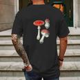 Amanita Muscaria Mens Back Print T-shirt Gifts for Men