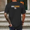 Amazombie Hr Employee Warehouse Coworker Swag Gift Mens Back Print T-shirt Gifts for Men