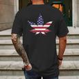 American Marijuana Leaf Mens Back Print T-shirt Gifts for Men