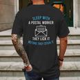 American Postal Worker Sleep With A Mailman Mail Escort Mens Back Print T-shirt Gifts for Men