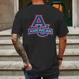 American University T-Shirt Mens Back Print T-shirt Gifts for Men