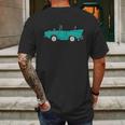 Amphicar Aqua Turquoise Car Boat Owner Collector Mens Back Print T-shirt Gifts for Men