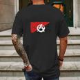 Anarchy Anarchist Flag Mens Back Print T-shirt Gifts for Men