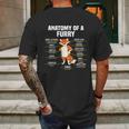 Anatomy Of A Furry Fandom Furries Cute Sweet Funny Mens Back Print T-shirt Gifts for Men