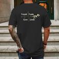 Anti Climate Change Fossil Fuels Save Lives Mens Back Print T-shirt Gifts for Men