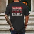 Anti Communist Libertarian Capitalist Gift Anti Socialism Mens Back Print T-shirt Gifts for Men