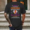 April Is Psoriasis Mens Back Print T-shirt Gifts for Men