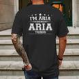 Im Aria Doing Aria Things Mens Back Print T-shirt Gifts for Men