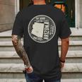 Arizona Grand Canyon State Retro Circle Mens Back Print T-shirt Gifts for Men