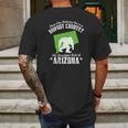 Arizona State Bigfoot Sasquatch Yeti Hunter Gift Mens Back Print T-shirt Gifts for Men