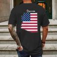 Arizona United States Map Mens Back Print T-shirt Gifts for Men