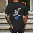 Astronaut Basketball Nasa Mens Back Print T-shirt Gifts for Men